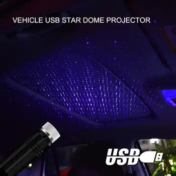 QIFU Noite do Diodo emissor de Luz do USB do Projetor Estrelas da Noite da Lâmpada do Teto do Carro Decorativo de Luz da Lâmpada de Projeção Casa de Teto, Decoração