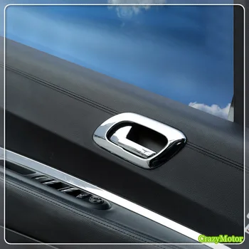 Peugeot 3008 2009-ABS Cromado Carro do Lado Interno maçaneta da Porta Tigela com Tampa Etiqueta Auto Acessórios, estilo Carro de 4*