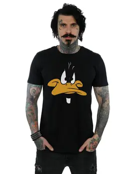Looney Tunes de Homens Patolino Cara Grande T-Shirt de Verão de 2018 Nova Marca de T-Shirt dos Homens Hip Hop Homens T-Shirt Casual, Fitness 2018