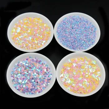20g Coração Lua Solta Lantejoulas para Artesanato PVC Paillettes Unhas Art Manicure Decoração do Casamento de Glitter Confete DIY Acessórios