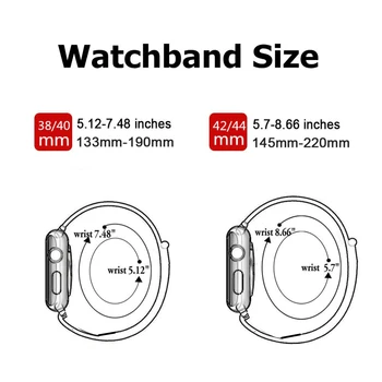 Cinta de Nylon Para a Apple Faixa de Relógio de 44mm 40mm iWatch 38mm 42mm 44 mm smartwatch Ciclo de Esportes cinto, Bracelete Apple Relógio 6 5 4 3 SE