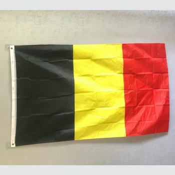 ZXZ frete Grátis Grande Bélgica bandeira 90x150cm preto amarelo vermelho SER BEL bélgica nacional de poliéster interior para o exterior bandeiras