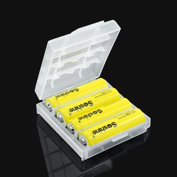 2 4 8 Slots AA AAA Bateria de Armazenamento de Caixa de Plástico Rígido Tampa da caixa do Titular capa de Proteção Com Clipes Para AA AAA Bateria de Armazenamento de Caixa de