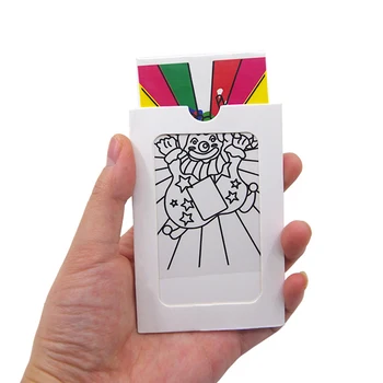 Palhaço Mudança da Cor do Cartão Mini Tamanho Fase de Truques de Magia Adereços, Acessórios Mágica de Brinquedos para Crianças de Diversão Magia Fácil de Fazer