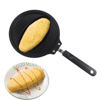 Frigideira antiaderente Panqueca Omurice Molde Omelete de Ovo Panela com Anti-escaldante Identificador de Cozinha Utensílios de cozinha