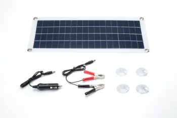CNH Painel Solar 30W 12V Dupla Saída USB de Células Solares Solar Poly Painel de 10/20/30/40/50A Controlador para o Carro Iate Barco da Bateria Carre