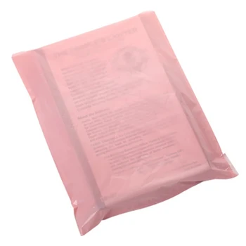 50pcs/pack-de-Rosa Express Saco Engrossar Auto Selo de Embalagem de Saco Impermeável Adesivo Bolsa de Vestuário de Envelopes Sacos de Mensageiro Saco de Armazenamento