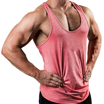 Verão novo 2019 moda masculina de cor sólida V-pescoço, parte superior do tanque casual corredores de esportes colete de 4 cores, tamanho plus S~XXXL