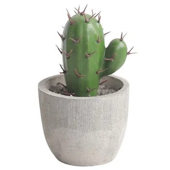 Cactus Plantas Artificiais Com Pote Falso Bonsai, Decoração Para A Sala De 2021 Adolescentes Verde Falso Plantas Artificiales Decoração