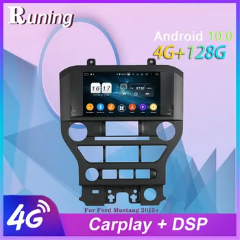 128G Para Ford Mustang+ Auto Android auto-Rádio Estéreo Multimídia Player Gravador de Fita de Navegação GPS Carplay 2 Din Unidade de Cabeça