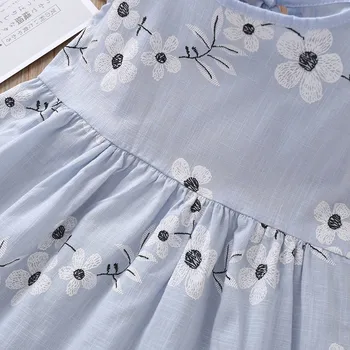 2021 NOVO Vestido de Verão de Moda Bebê da Menina das Crianças sem Mangas com estampa floral do Vestido de Princesa Vestidos de Roupas de Meninas летнее платье#45