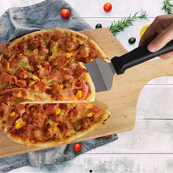 Cortador De Pizza Em Aço Inoxidável Pizza Pá Multifuncional, Rolo Da Non-Vara Pizza Espátula De Bolo De Pastelaria Ferramentas De Cozimento Acessórios