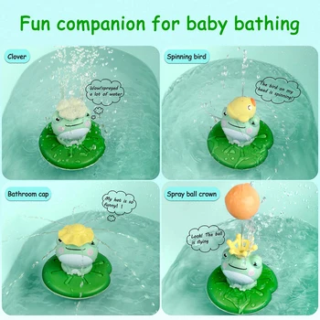Bebê Chuveiros Elétricos Spray Conjunto de Natação Mini Sapo em Forma de Aspersão Duche Brinquedo de Crianças Brinquedos Banheira Piscina praia Flutuante Garoto Presente