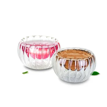 Tipos de Pequenos feitos à mão de Vidro, Canecas de Chá Resistente ao Calor Clara Kungfu Copos de Chá