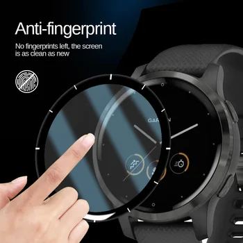 3D Protetor de Tela Para o Garmin vivoactive 4 Smart Relógio Cheio de Borda Suave Película Protetora Não Tampa de Vidro Vivoactive4 Proteção
