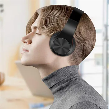 De som hi-fi Fones de ouvido Bluetooth Fone de ouvido Fone de ouvido sem Fio Suporte FM Cartão SD com Microfone para Celular Xiaomi Iphone Sumsamg Tablet