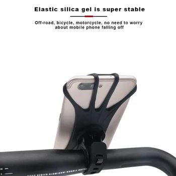 Silicone Titular do Telefone de Bicicleta da Motocicleta para o IPhone 12 11 pro max 7 8 plus X Xr Xs Telefone Móvel Stand MTB Bicicleta Clip de Montagem Rápida