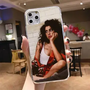 Amy Winehouse Caso de Telefone Transparente para iPhone 6 7 8 11 12 s mini pro X XR XS MAX Plus tampa funda shell