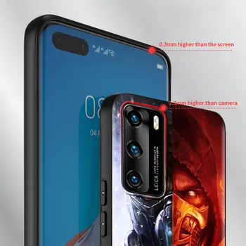Quente Mortal Kombat Saco Do Telefone Para Huawei P30 P Smart Z 2019 P20 P30 P40 Pro P10 Lite P40Lite E 2018 2021 Capa Preta Capa