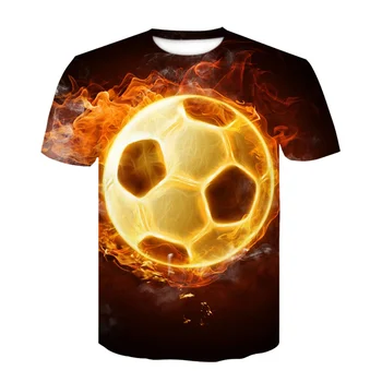 2021 Moda Verão 3D Print T-shirt Engraçada da Água de Futebol para Meninos, Meninas T-shirt Crianças Cool t-shirts Velhas Tops adolescentes roupas
