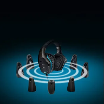 A Logitech (G) g633 com RGB 7.1 surround sound gaming headset microfone de jogos de computador e fone de ouvido apex herói cf comer frango lol g633 com