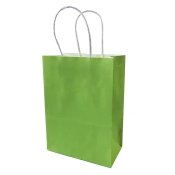 50PCS DIY Multifunções cor suave do saco de papel com alças 21x15x8cm Festival de saco de presente de Alta Qualidade comercial de sacos de papel kraft