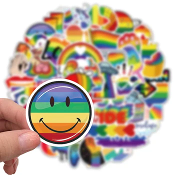 10/50/100PCS LGBT Gay Lésbica arco-íris Adesivos Estética Portátil de Telefone do Carro Impermeável DIY Graffiti Adesivo Decalque Pacotes de Garoto de Brinquedo