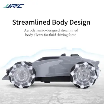 JJR/C Q92 1:24 4WD 2,4 G De 360 Graus RC Stunt Car Com a Simulação do Pulverizador de Som Dinâmico Noite o Brilho de Modelos de Efeitos Carro Brinquedos