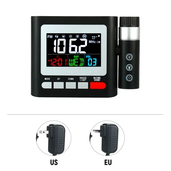 Relógios LED Relógio Digital de Projeção com Repetição de Calendário de Exibição de Data e Termômetro de Clima Estação de Rádio FM 100~240V