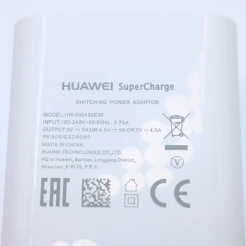 Huawei 4.5V5A/5V4.5A Turbinar Rápido de Viagem Adaptador de Parede Para P10 P20 P30 P40 plus Mate 9 10 20 30 40 pro USB 3.1 Tipo C Cabo