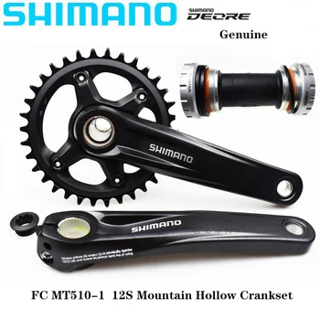 Shimano Deore MT510-1 34T SLX MT610-1 32T 175mm 12S Pedaleira Para 135 142 milímetros e 148 mm O. L. D. Quadros MTB Mountain Bike Bicicleta