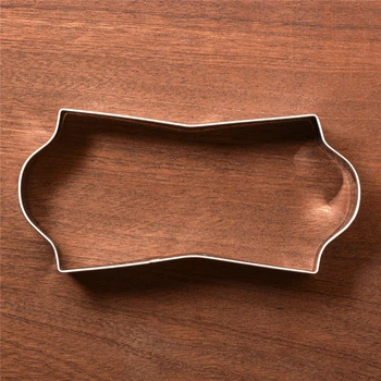 KENIAO Placa Cortador de Biscoito - 5,5 x 12,3 CM - Moldura de Biscoito / Fondant / Pão / Panqueca de Moldes em Aço Inoxidável