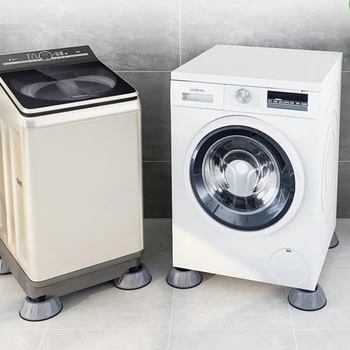 1PC Anti Vibração Almofadas de Suporte para Máquina de Lavar roupa Anti-Slip, máquina de lavar roupa de Içamento de Móveis Stand Tapete de casa de Banho