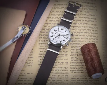 Couro Premium da OTAN Faixa de Relógio Cofffee Uma peça pulseiras de Relógio Para Homens ou Mulheres, Assista 18mm 20mm 22mm