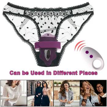 10 frequência de Calcinha Vibrador Estimulador do Clitóris Controle Remoto Invisível Vibração Ovo de Brinquedos Sexuais para a Mulher Masturbador Feminino