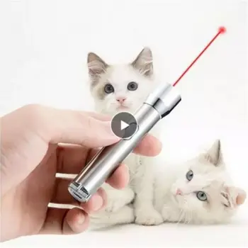 Carregamento USB Gato Agradar Lanterna Laser Provocando Gato Caneta Interativa Quebra-cabeça Gato de Estimação Agradar Brinquedo do Gato Laser de Produtos para animais de Estimação