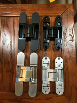 As Dobradiças da porta da Porta de Dobradura Cruz Oculto Hinge177x28 3D Ajustável Invisível Porta de Madeira Especial Espessamento da Dobradiça do suporte de Carga 80Kg