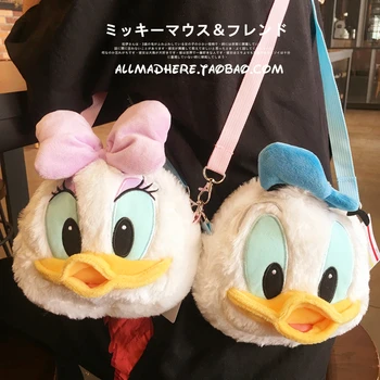 Disney, Donald Fauntleroy Duck Margarida Minnie&Mickey Mouse Moda Zero Carteira Inclinado Saco de Ombro 17*16 cm