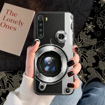 Steampunk Câmera caso De Telefone Xiaomi Redmi Nota 7 7A 8 8 9 9 9 10 K30 Pro Ultra black 3D pára-choques tendência primeiro-capa luxo
